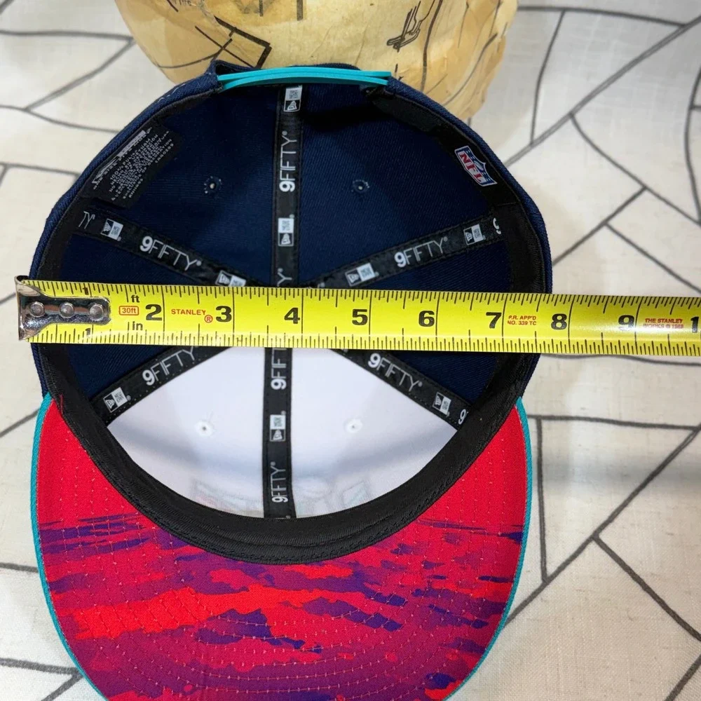 New‎ Era Super Bowl LVII Hat OSFM Navy White Teal 9FIFTY Snapback Cap